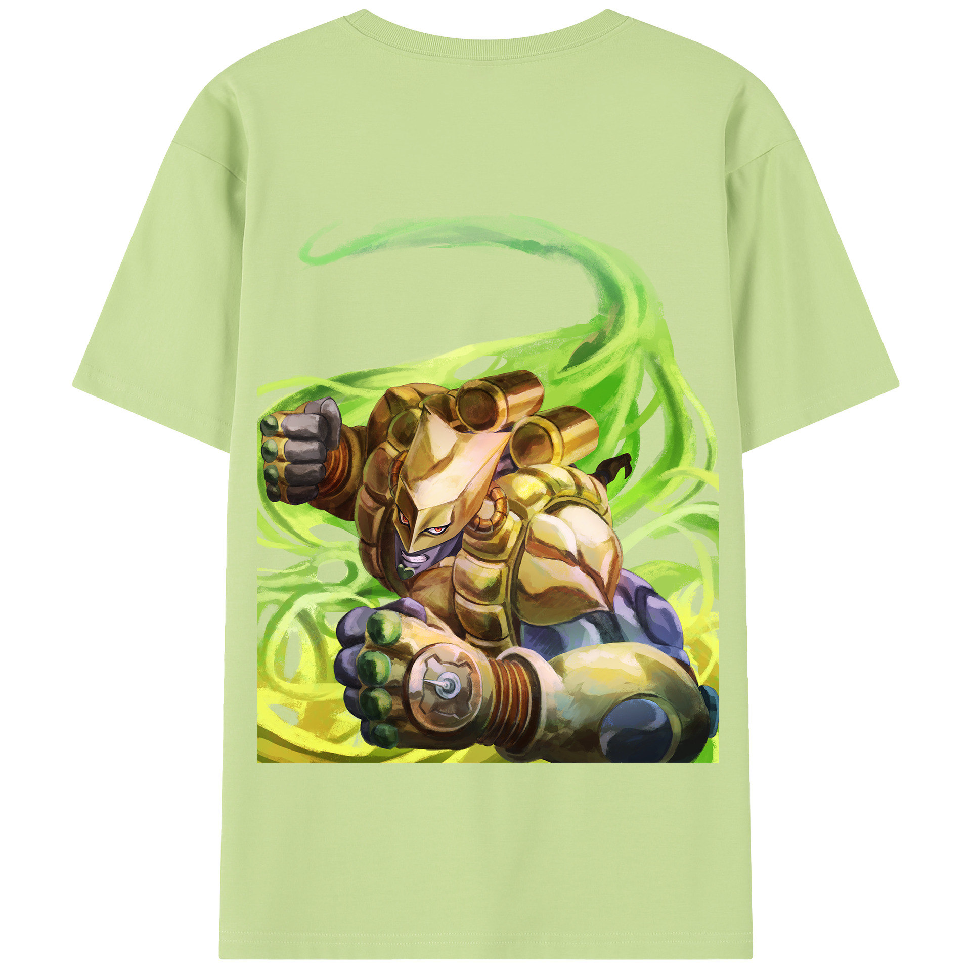 （画像用） ジョジョの奇妙な冒険 ディオ?ブランドー JoJo's Bizarre Adventure Dio Brando 綿100％半袖Tシャツ（背面プリント）